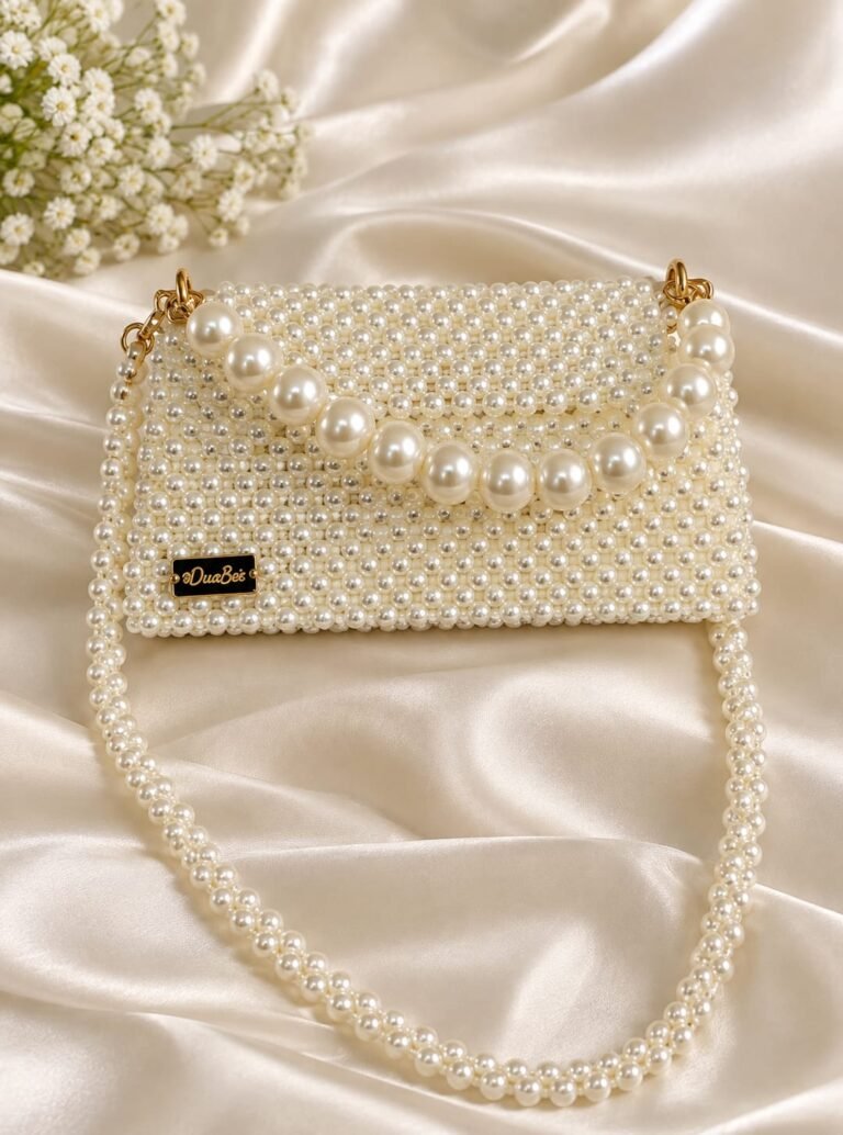 Pearl beaded bag