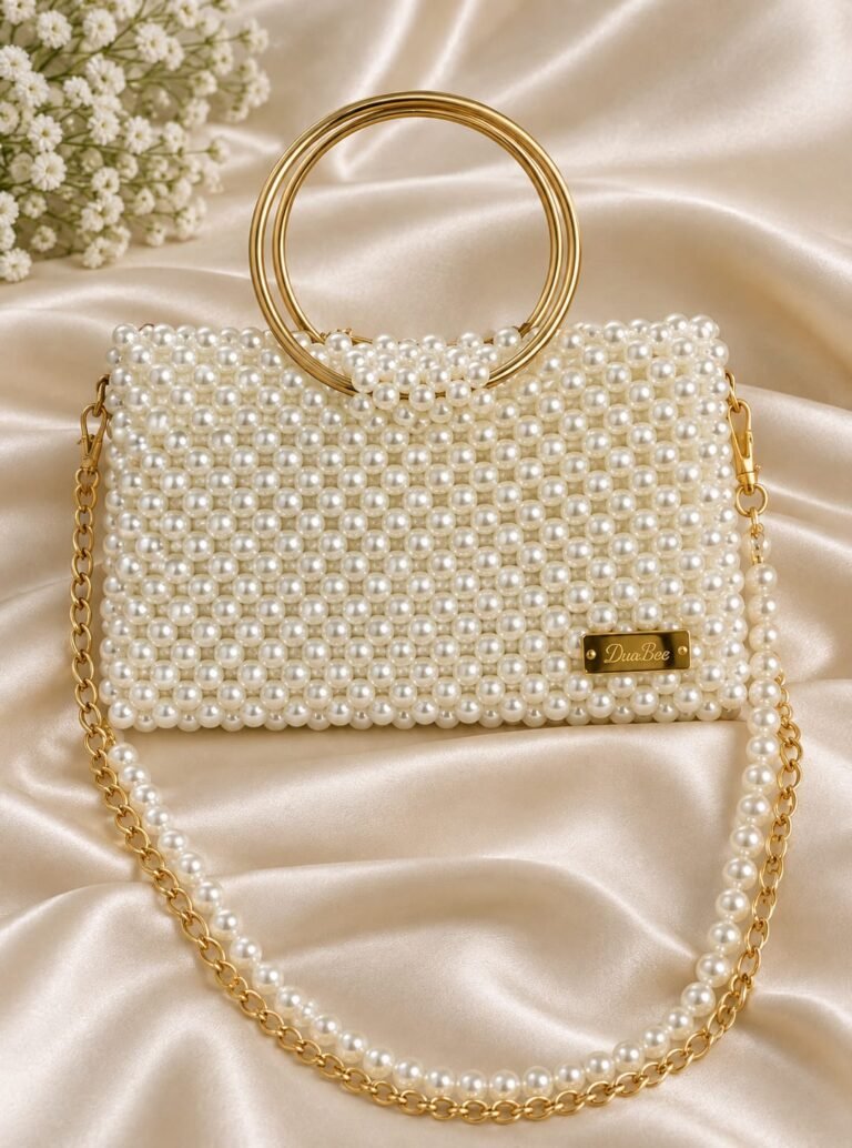 Pearl beaded bag