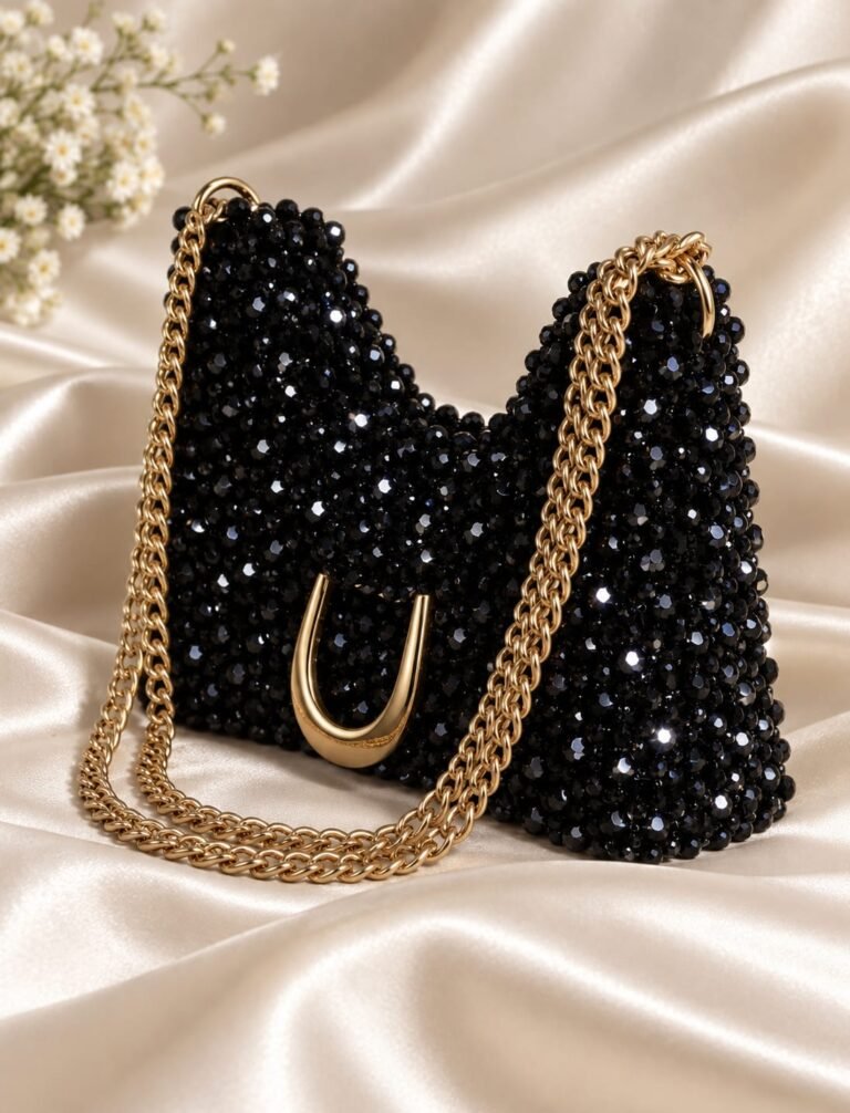 Crystal beaded bag