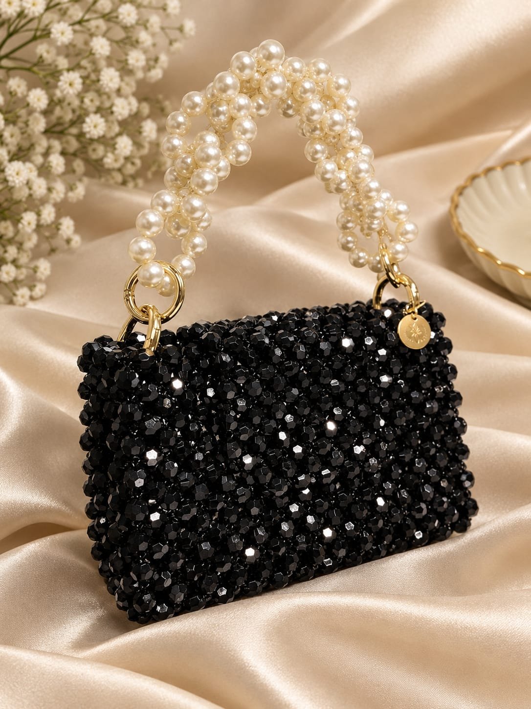 Crystal beaded bag
